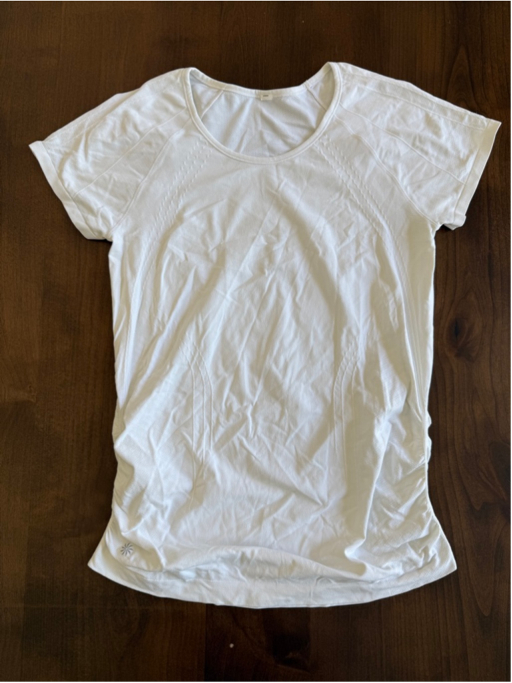 Athleta White Tee Size M EUC
